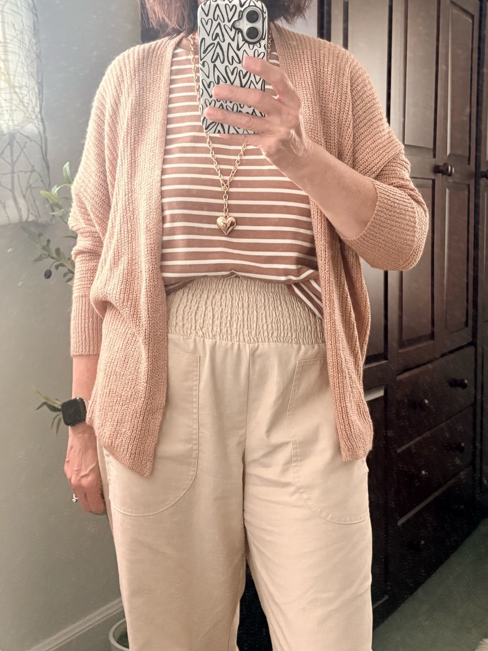 BE COOL Shaker Stitch Dolman Sleeve Open-Front Knit Cardigan